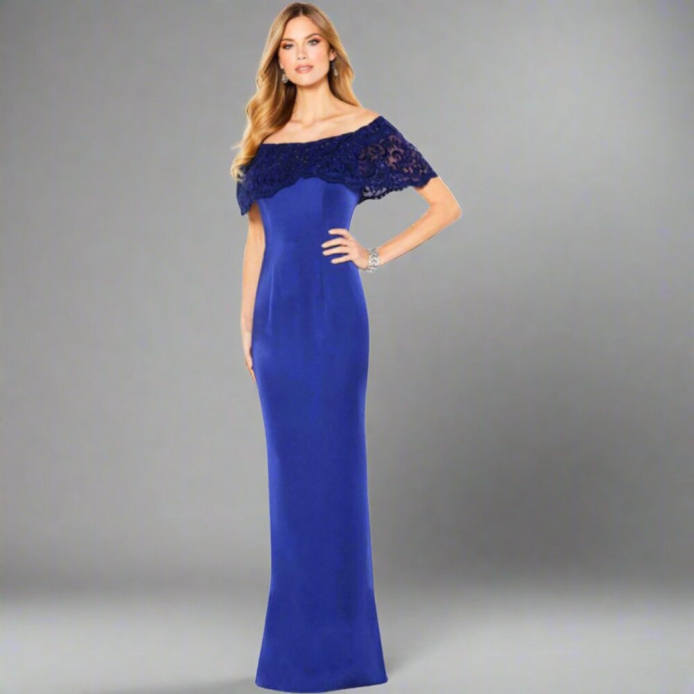 Cameron Blake indigo dress, size 4, NEW WITH TAGS!